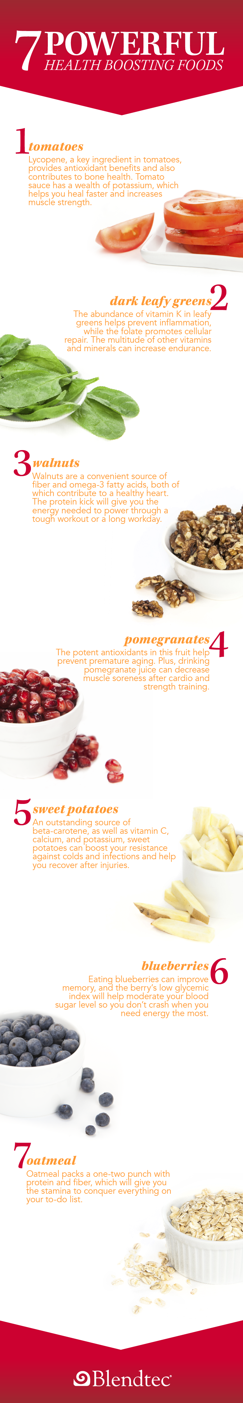 Infographic of 7 Powerful Health-Boosting Foods