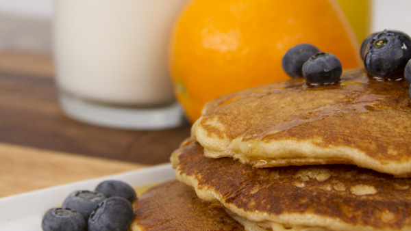 Blendtec whole wheat pancakes