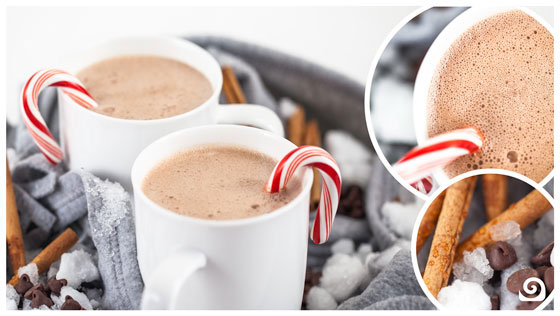 Blendtec peppermint hot cocoa