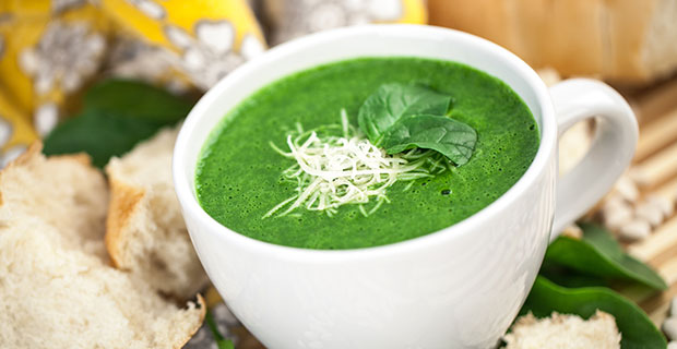velvety spinach soup