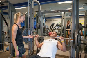 Workout Partners Lifting Weights