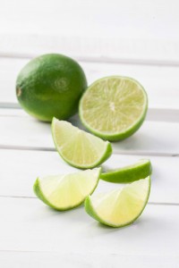 Limes on white