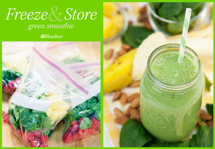 Freeze and Store Green Smoothies Graphic