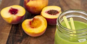 Peaches and Cream Green_breakfast smoothie