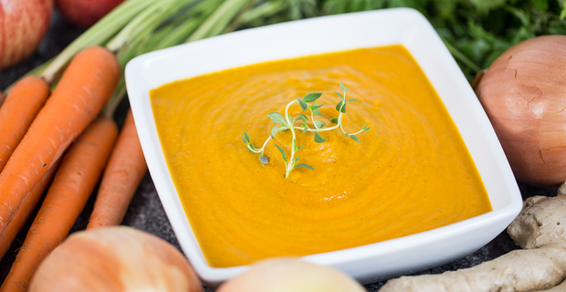 Roasted Carrot Apple Soup