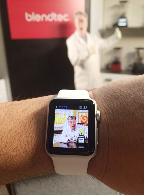 We had a good time experimenting with the Apple Watch before the blend! 