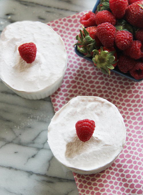 frozen berry souffle