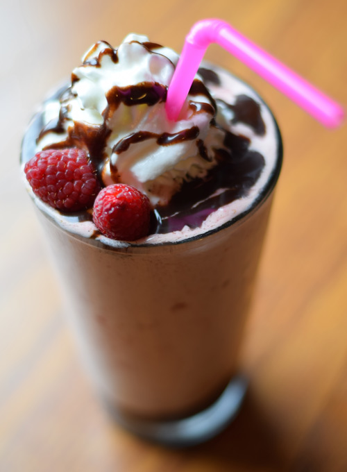 Chocolate Raspberry Milkshake