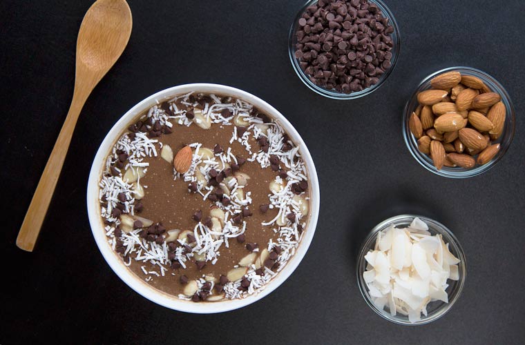 Blendtec's Chocolate Almond Delight Smoothie Bowl Recipe