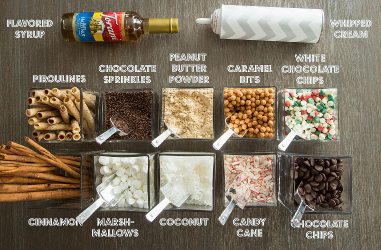 Hot Chocolate Bar Add-ins