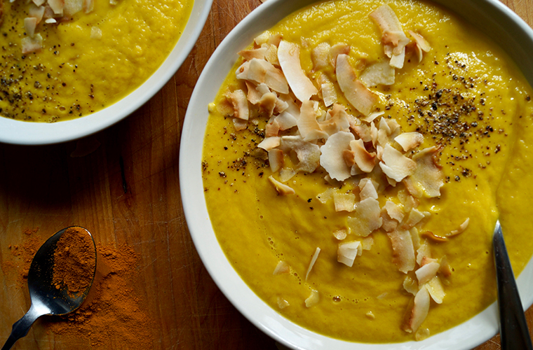 Roasted Butternut Squash and Red Pear Soup